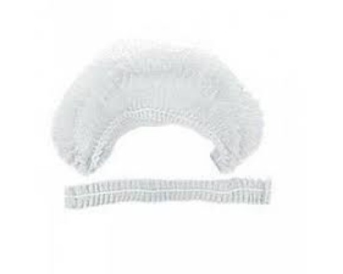 Шапочка медична нестирильна на подвійній резинці Panni Mlada (100шт/уп)зі спанбонду Колір:білий
