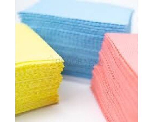 Серветка-нагрудник мед. 45х32 см (25 шт/пач) з ламінов. паперу. рожевий