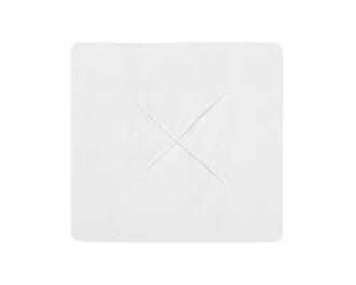 Серветка для масажного столу з отвором X Polix PROandMED™ 35х35 см (50 шт/пач) зі спанлейсу білий