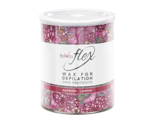 ItalWax FLEX Малина теплий віск у банці (Raspberry), 800 мл