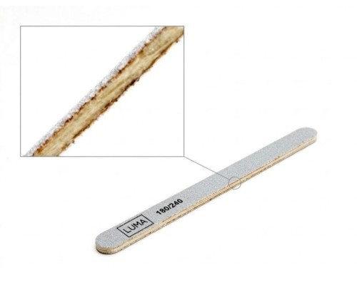 Пилка для нігтів Luma капля 180/240 одноразова