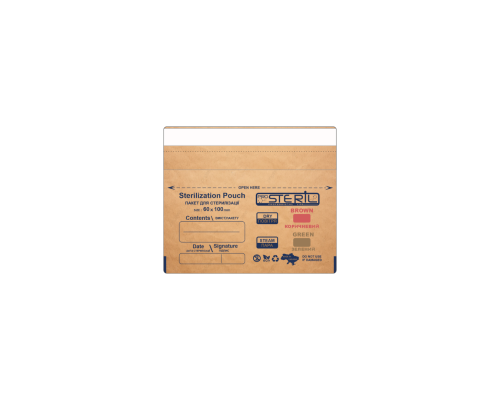 ProSteril пакети для стерилізації бурий крафт 60*100 (100шт уп)