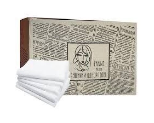 Рушники в коробці Panni Mlada™ 40х70 см (25 шт/пач,100 шт/кор) зі спанлейсу 45 г/м2 Текстура: гладка