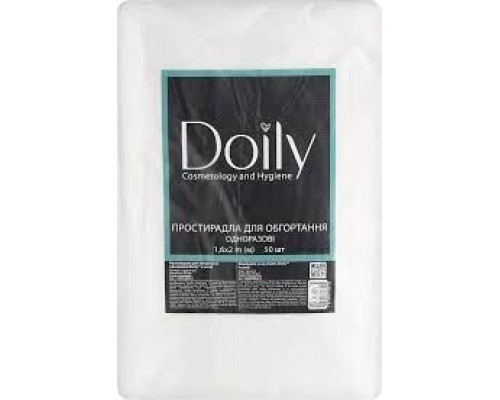 Простирадла для обгортання Doily 1.6*2м (50шт/пач) з поліетилену Колір:прозорий