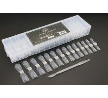 Верхні форми для нарощування нігтів GLOBAL FASHION квадрат і звужений квадрат, 150 шт JM-36