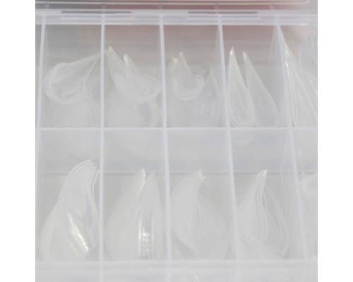 Верхні форми для нарощування нігтів GLOBAL FASHION (помаранчеві) Кігті, 140 шт, NO.39