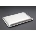 Металевий лоток прямокутний, 18*12.5 см, срібло