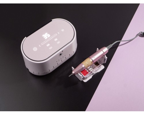 Фрезер для манікюру BUCOS Nail Drill X3 PRO Light Pink (65W/35000 об.)+ український посібник гар.12