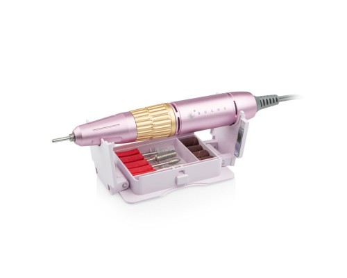 Фрезер для манікюру BUCOS Nail Drill X3 PRO Light Pink (65W/35000 об.)+ український посібник гар.12