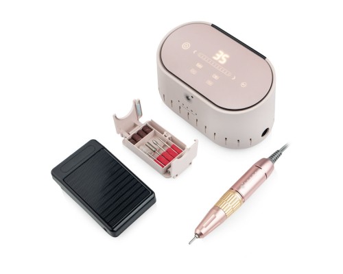 Фрезер для манікюру BUCOS Nail Drill X3 PRO Powdery (65W/35000 об.)+ український посібник гар.12