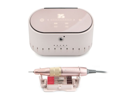 Фрезер для манікюру BUCOS Nail Drill X3 PRO Powdery (65W/35000 об.)+ український посібник гар.12