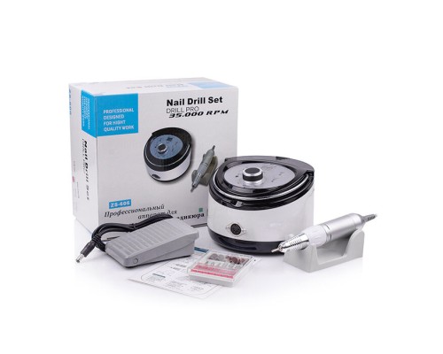 Фрезер BUCOS ZS-606 PRO WHITE  (35000/45W) укр. посібник (+ 6 покращених фрез), 3 міс.гарантія