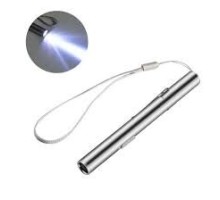 Лампа-ліхтарик (ручка,хром) LED/UV з акамулятором (type C)