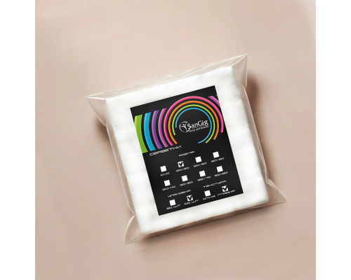 SanGig Серветки в пачці  20*20 см Гладкі	(100шт)