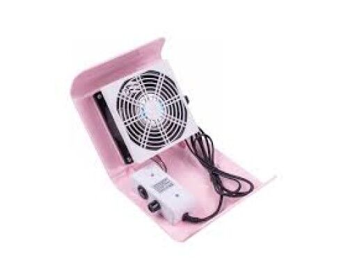 Витяжка для манікюру 858-2A рожева метал. решітка 20W