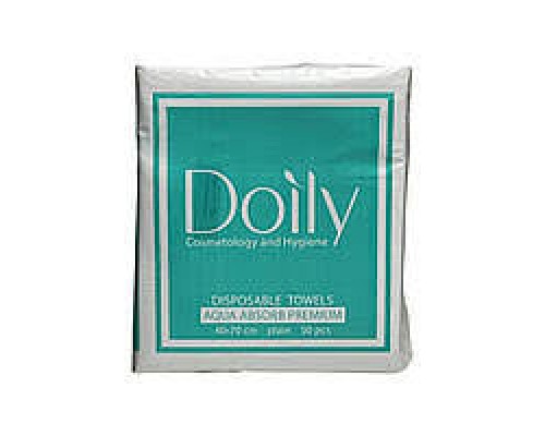 Рушники в пачці COMPACT AQUA Absorb Doily® 40х70 см (50 шт/пач) з целюлози 50 г/м2 Текстура: гладка