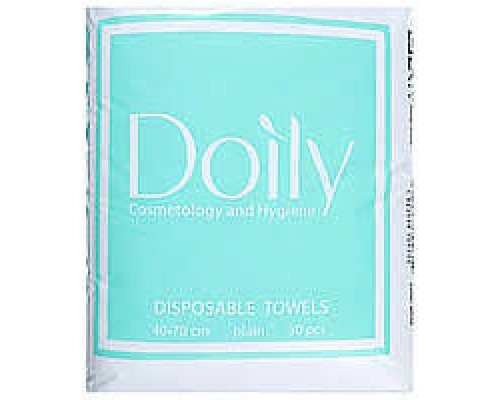 Рушники в пачці COMPACT Doily® 40х70 см (50 шт/пач) зі спанлейсу 40 г/м2  Текстура: сітка