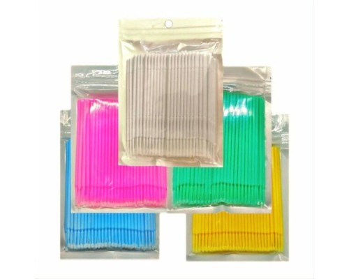 Мікробраш для коррекції та зняття вій в пакеті (Колір в ассортименті)