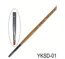 Пензлик YKSD-01 Nail Art Brush Yre скошенний маленький