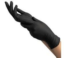 MediOk Рукавичк, нітрилові Space, без пудри, колір чорний, розмір XL