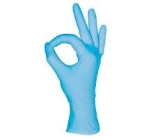 MediOk.Рукавички нітрилові,нестерильні,Light,розмір M ( без пудри, колір синій)