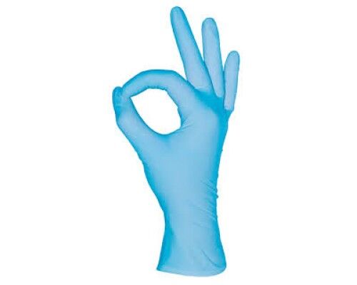 MediOk.Рукавички нітрилові,нестерильні,Light,розмір M ( без пудри, колір синій)