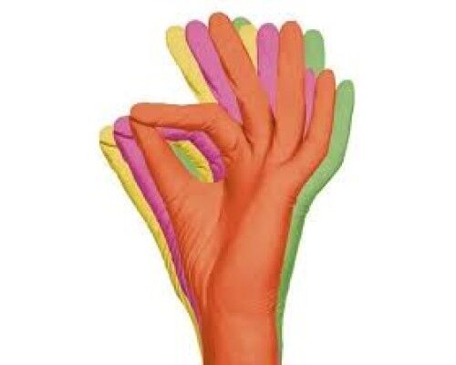 Ampri Рукавички STYLE Tutti Frutti, нітрилові,неопудрені,мікс кольорів,р-р S(48 пар)