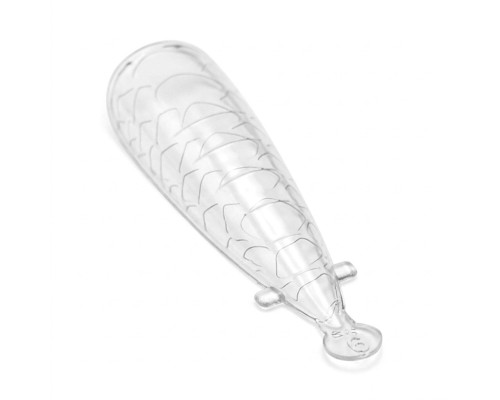 Верхні форми для нарощування нігтів GLOBAL FASHION квадрат/не арочні (малюнок змія) 120шт