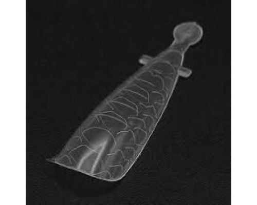 Верхні форми для нарощування нігтів GLOBAL FASHION квадрат/не арочні (малюнок змія) 120шт