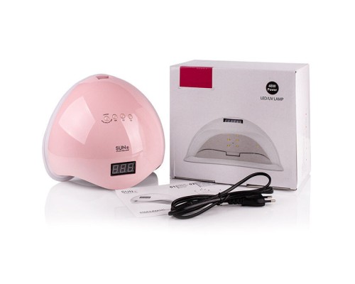 LED+UV SUN 5 PINK 48W лампа рожева, 3 місяці гарантії