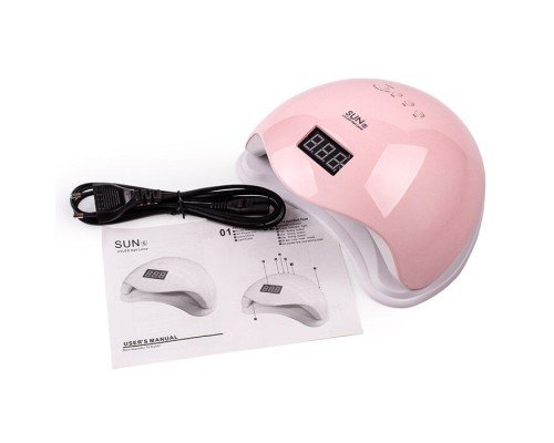 LED+UV SUN 5 PINK 48W лампа рожева, 3 місяці гарантії