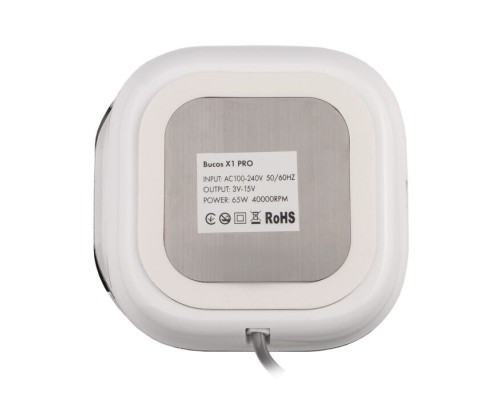 Фрезер для манікюру BUCOS Nail Drill X1 PRO BLUSH PINK (65W/40000 об.)+ український посібник