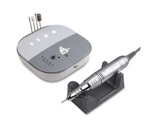 Фрезер для манікюру BUCOS Nail Drill X1 PRO ZINC GRAY (65W/40000 об.)+ український посібник