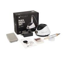Фрезер для манікюру BUCOS Nail Drill X2 PRO WHITE PEARL (65W/35000 об.)+ український посібник