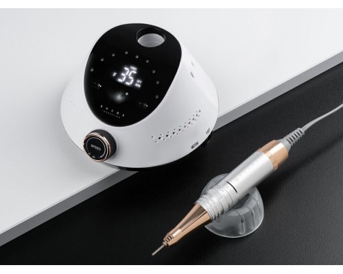Фрезер для манікюру BUCOS Nail Drill X2 PRO WHITE PEARL (65W/35000 об.)+ український посібник