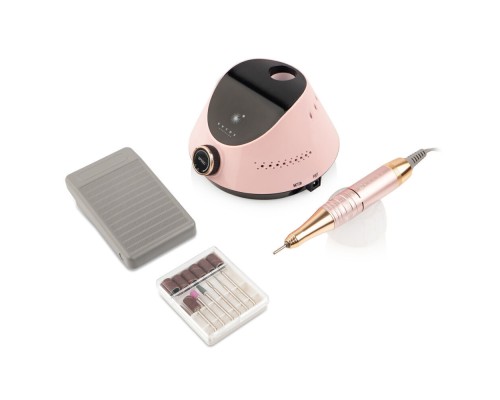 Фрезер для манікюру BUCOS Nail Drill X2 PRO BLUSH PINK (65W/35000 об.)+ український посібник