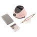 Фрезер для манікюру BUCOS Nail Drill X2 PRO BLUSH PINK (65W/35000 об.)+ український посібник