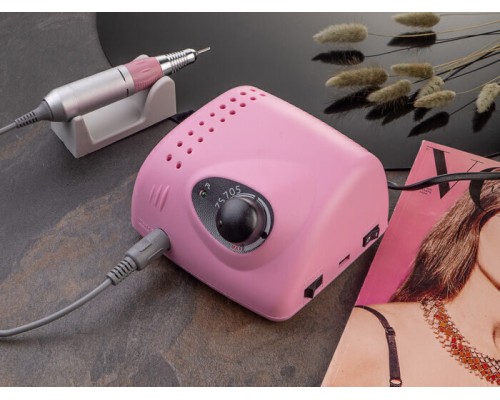 Фрезер BUCOS ZS-705 PINK PROFESSIONAL (65W/35000 об.) укр. посібник (+ 6 покращених фрез), 3 міс.гар