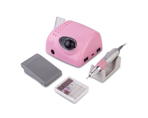 Фрезер BUCOS ZS-705 PINK PROFESSIONAL (65W/35000 об.) укр. посібник (+ 6 покращених фрез), 3 міс.гар