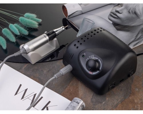 Фрезер BUCOS ZS-705 BLACK PROFESSIONAL (65W/35000 об.) укр. посібник (+ 6 покращених фрез), 3 міс.га