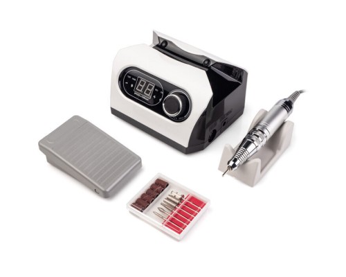 Фрезер BUCOS ZS-717 WHITE PROFESSIONAL (65W/35000 об.) укр. посібник (+ 6 покращених фрез), 3 міс.га