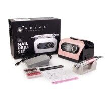 Фрезер BUCOS ZS-717 PINK PROFESSIONAL (65W/35000 об.) укр. посібник (+ 6 покращених фрез), 3 міс.гар