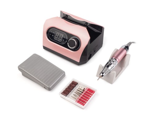 Фрезер BUCOS ZS-717 PINK PROFESSIONAL (65W/35000 об.) укр. посібник (+ 6 покращених фрез), 3 міс.гар