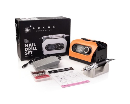 Фрезер BUCOS ZS-717 ORANGE PROFESSIONAL (65W/35000 об.) укр. посібник (+ 6 покращених фрез), 3 міс.г