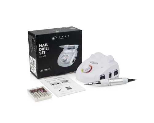 Фрезер BUCOS ZS-603 PRO WHITE  (35000/45W) укр. посібник (+ 6 покращених фрез), 3 міс.гарантія