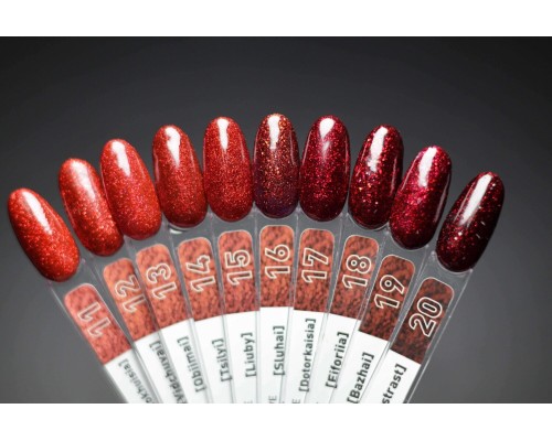 Luma №011 Tone of love gel polish [Zakokhuisia]10ml (червона колекція)Hema/TPO free