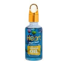 Квіткова олійка для кутикули  HEART, 30ml Vanilla (синя)