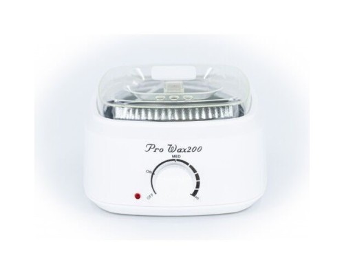 Воскоплав баночний для воску Pro-wax 200 , в таблетках, в гранулах, білий з прозорою кришкою