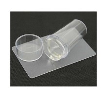 Штамп  силіконовий для стемпінгу  (прозорий, круглий)