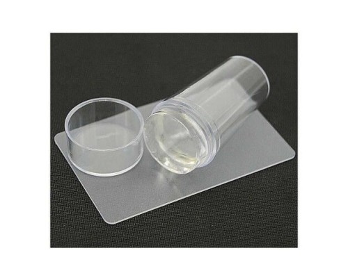 Штамп  силіконовий для стемпінгу  (прозорий, круглий)